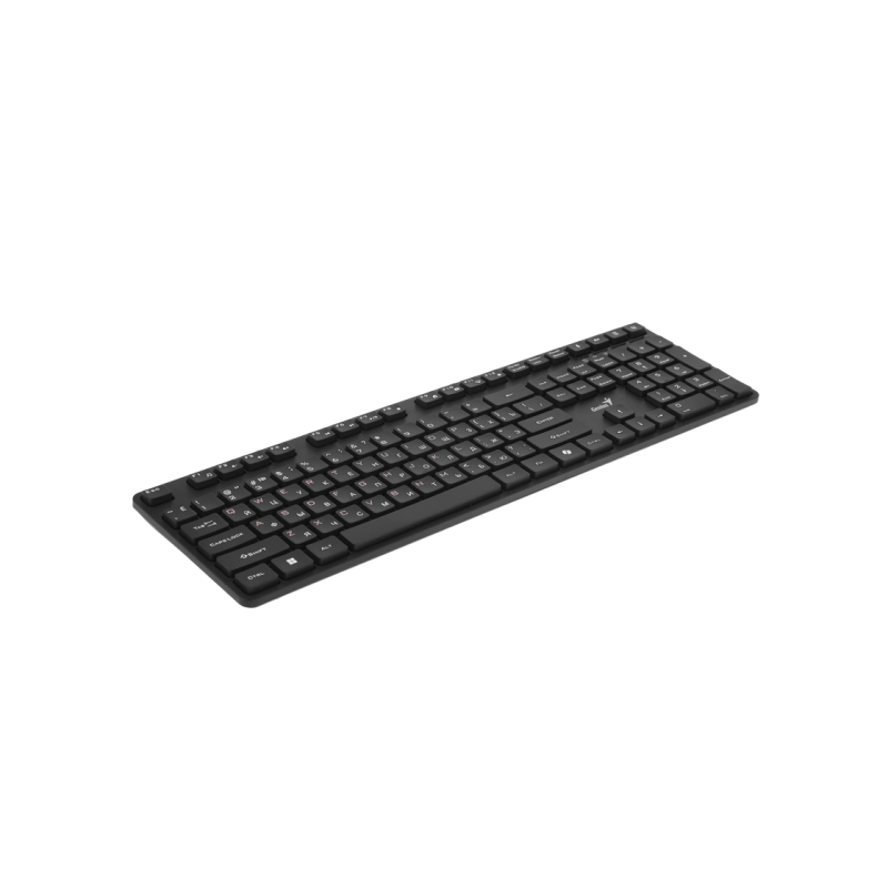 Wireless Keyboard & Mouse Genius KM-8216S, 12 Fn keys, Chocolate keycap, Silent, 1200dpi, 3 buttons, 2xAAA/1xAA