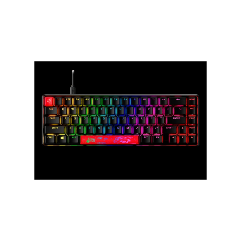 Клавиатура HyperX Alloy Origins 65, EN/RU, Black, 4P5D6AX#ACB
