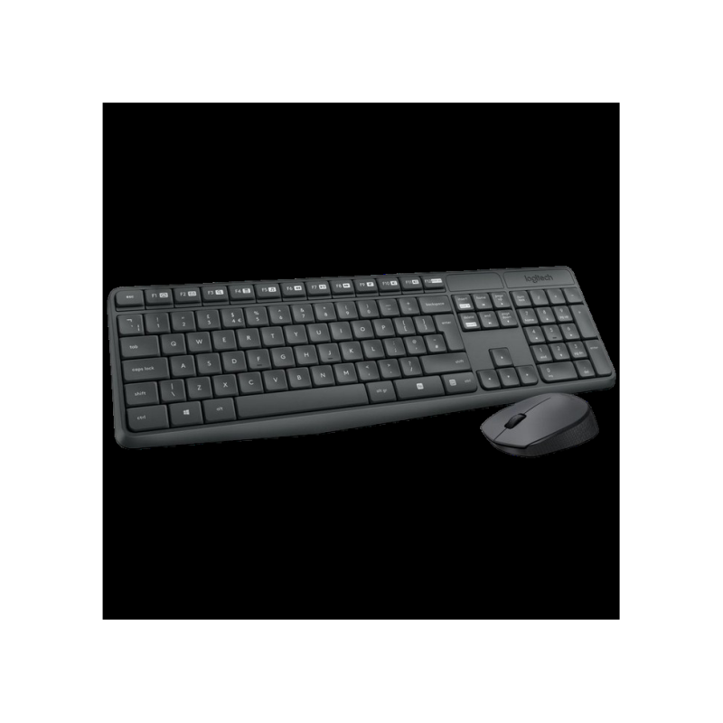 Клавиатура Logitech MK235, Grey, 204343