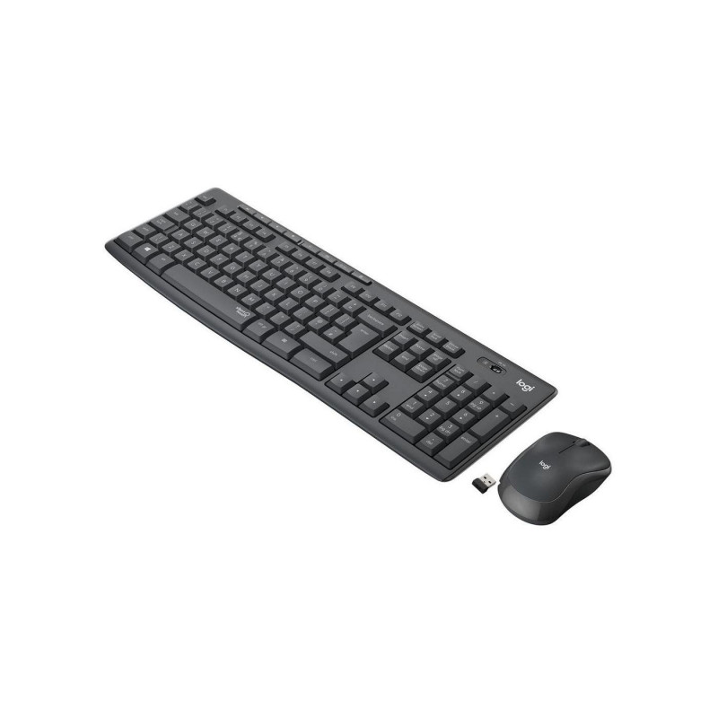 Wireless Keyboard & Mouse Logitech MK295 Silent, Media keys, Spill-resistant, 1000dpi, 3 buttons, 2xAAA/1xAA, 2