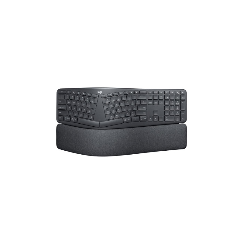 Wireless Keyboard Logitech ERGO K860, Curved keyframe, Split layout, Wrist rest, Tilt legs, 2.4/BT