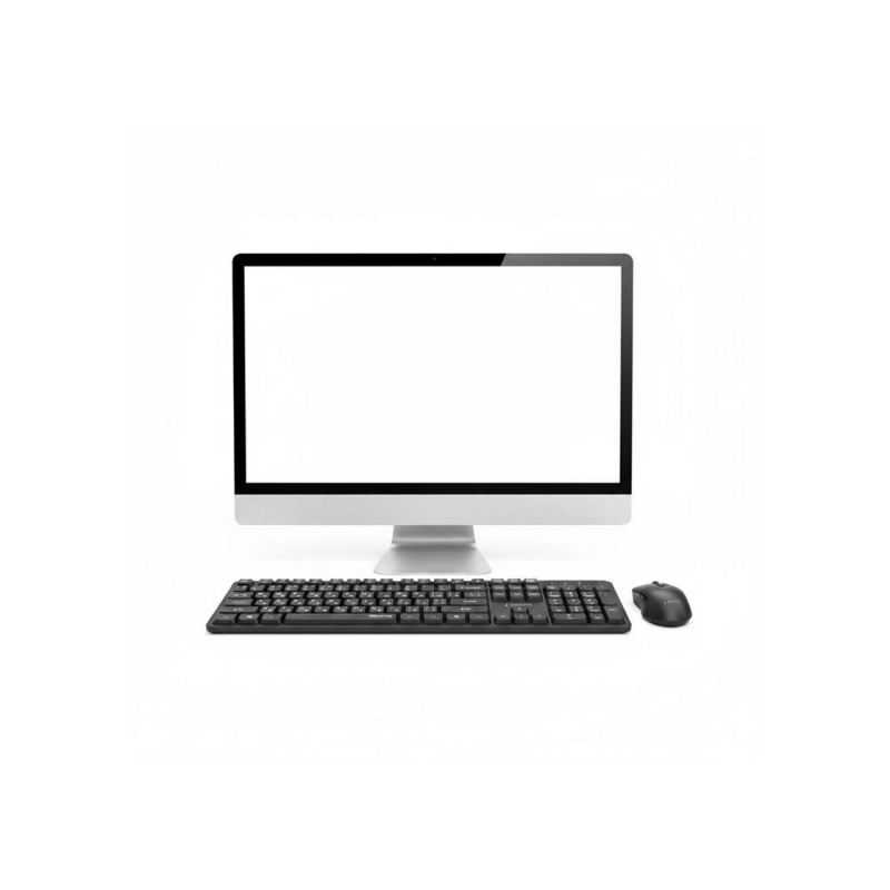 Wireless Keyboard & Mouse Gembird Silent key Pro Business KBS-WMS-01-CYRL, Slim , 5000dpi, 6 buttons,