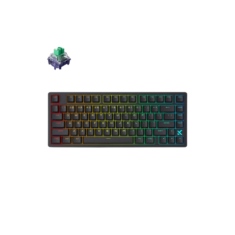Gaming Keyboard MCHOSE Jet 75, Mechanical, Topographic, 75% Layout, Kailh Magnetic God SW, PBT, Aluminum, Macro,