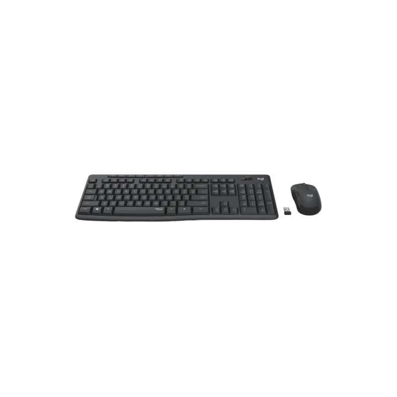 Wireless Keyboard & Mouse Logitech MK295 Silent, Media keys, Spill-resistant, 1000dpi, 3 buttons, 2xAAA/1xAA, 2