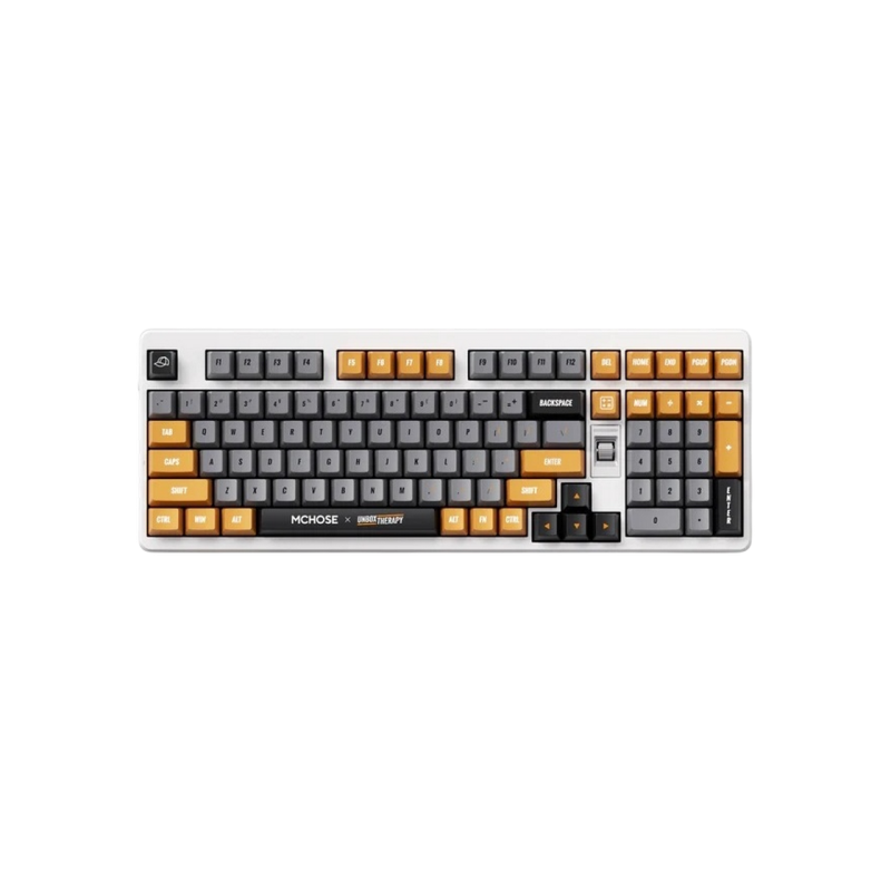 Gaming Wireless Keyboard MCHOSE x Unbox Therapy UT98, Mechanical, 98% Layout, Icy Creamsicle SW, EN, Retro Therapy
