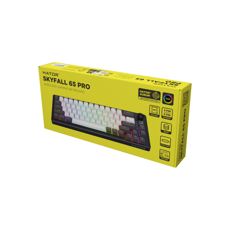 Keyboard HATOR Skyfall 65 PRO HTK4160, Grey-Black