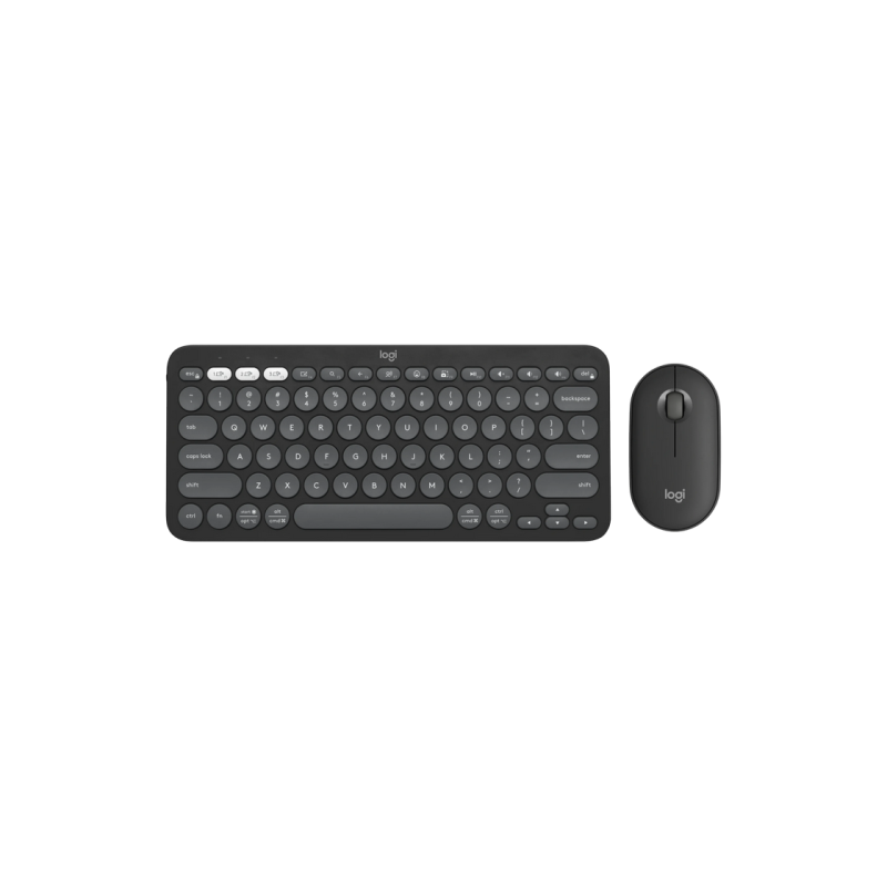 Клавиатура Logitech Pebble 2 Combo, EN/RU, Graphite