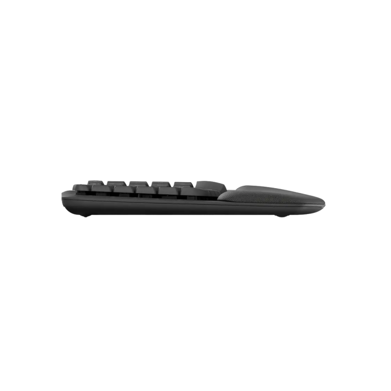 Wireless Keyboard Logitech Wave Keys (B2B), Curved keyframe, Palm rest, Tilt legs, Easy-Switch Keys, Battery