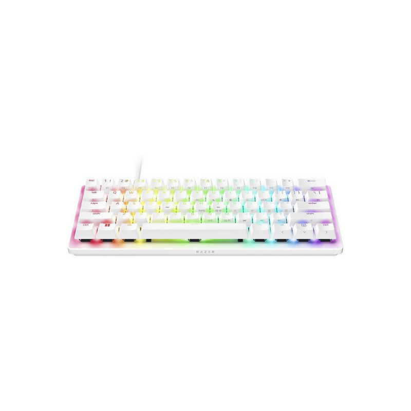 Игровая клавиатура Razer Huntsman V3 Pro Mini, белая.