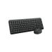 Wireless Keyboard & Mouse Logitech MK250, F-keys, 1000dpi, 3 buttons, 2xAAA/1xAA, 2.4Ghz, EN/UA, Black