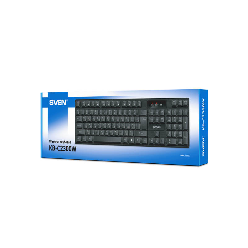 Клавиатура Sven KB-C2300W, EN/RU, Black