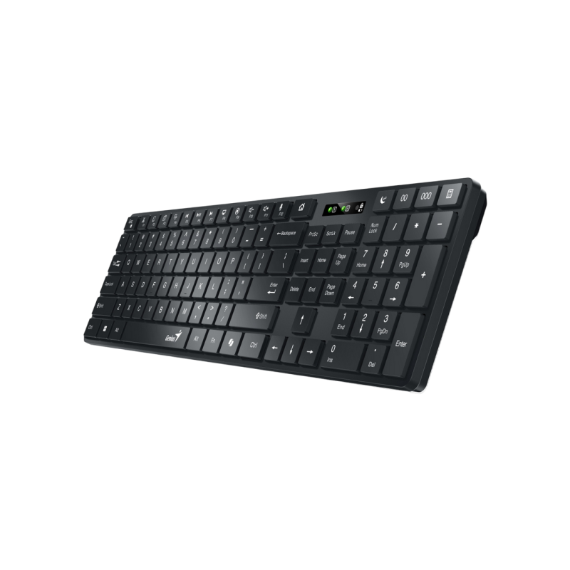 Wireless Keyboard & Mouse Genius SlimStar 8250, Multimedia, Ultra thin, Fn keys, 1200dpi, 3 buttons, 1xAAA/1xAA