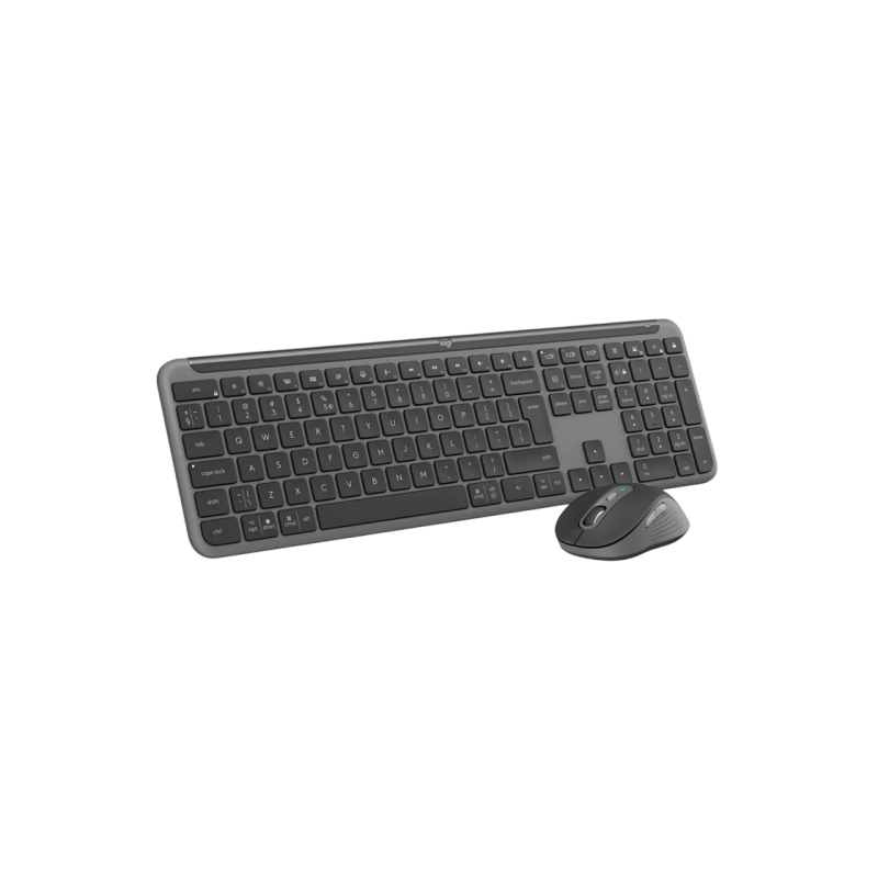 Wireless Keyboard Logitech MK950 for Business Ultra thin, Quiet Typing, F-keys, Flow, 4000dpi, 6 buttons, 2xAAA/
