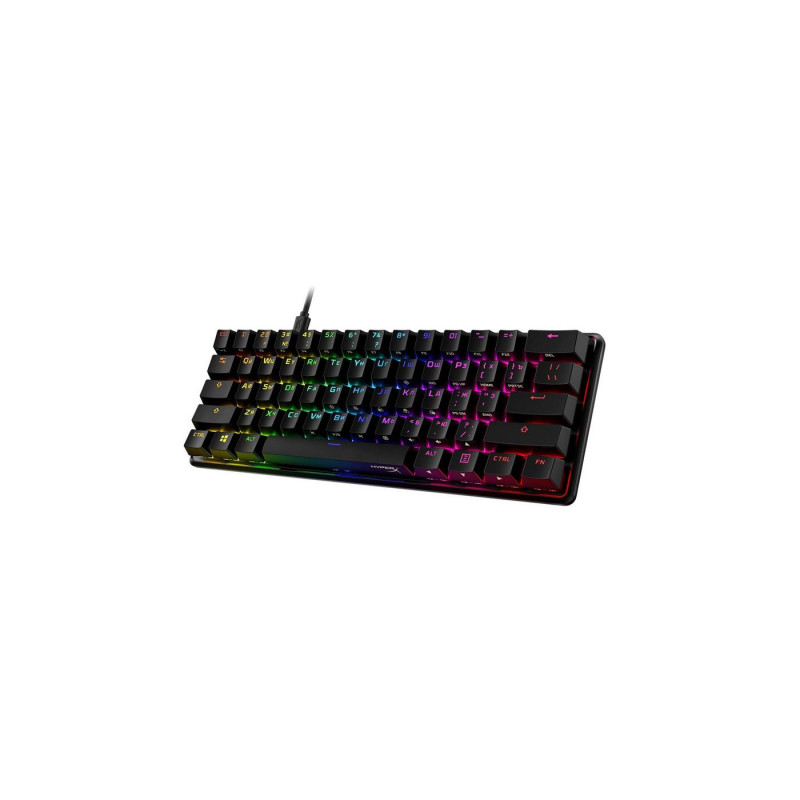 Gaming Keyboard HyperX Alloy Origins 60, Mechanical, TKL, Steel frame, Onboard memory, RGB, USB