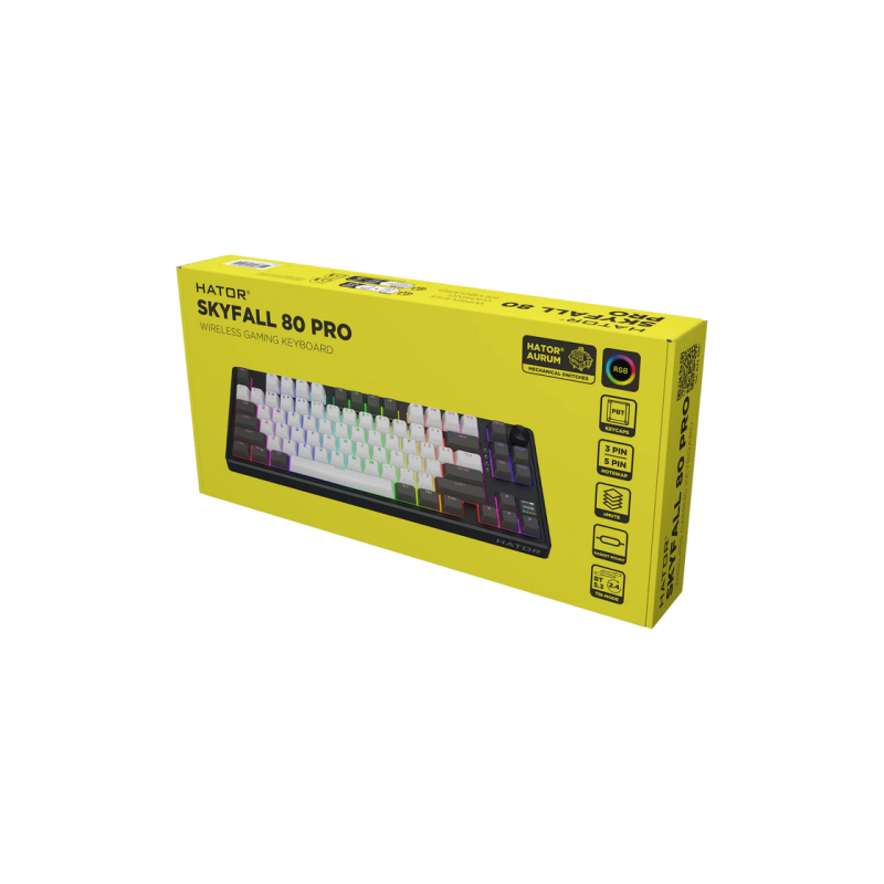 Gaming Keyboard HATOR Skyfall 80 PRO wireless (HTK4180UA) grey-black