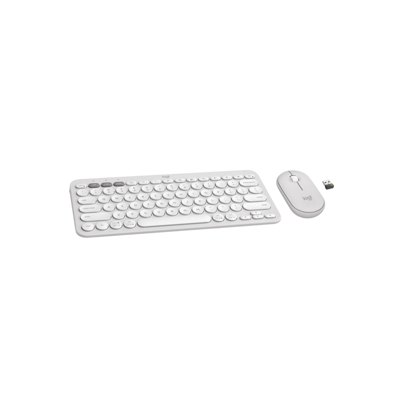 Клавиатура Logitech Pebble 2 Combo, EN/RU, White