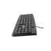 Keyboard Gembird KB-U-103-UA, Full size, Silent, 1.8m, USB, EN/UA, Black