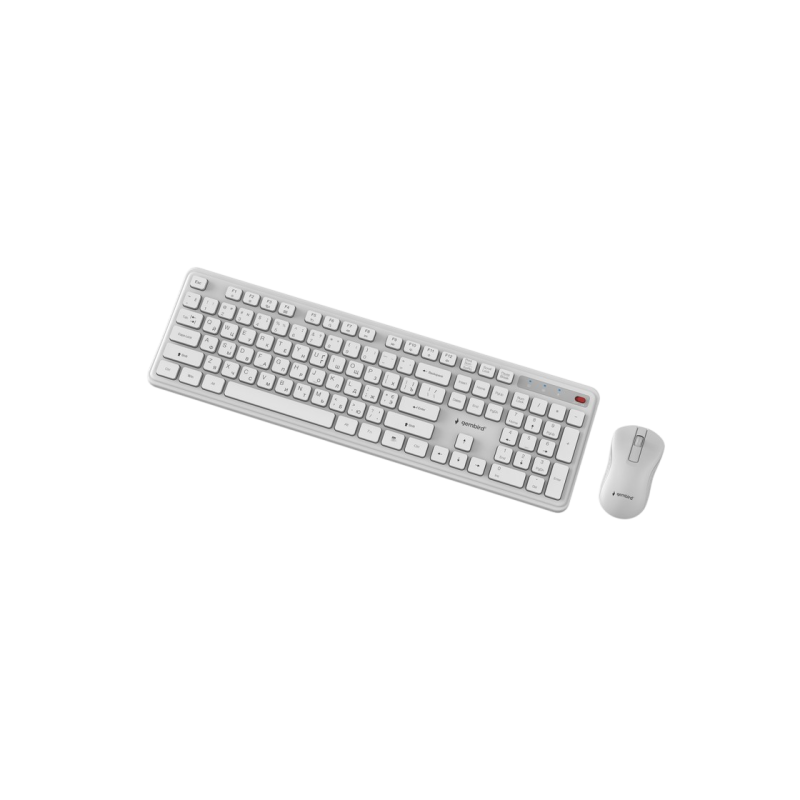 Wireless Keyboard & Mouse Gembird Slim Pro Business KBS-WPS-01-W-CYRL, Chocolate, 1200dpi, 3 buttons,