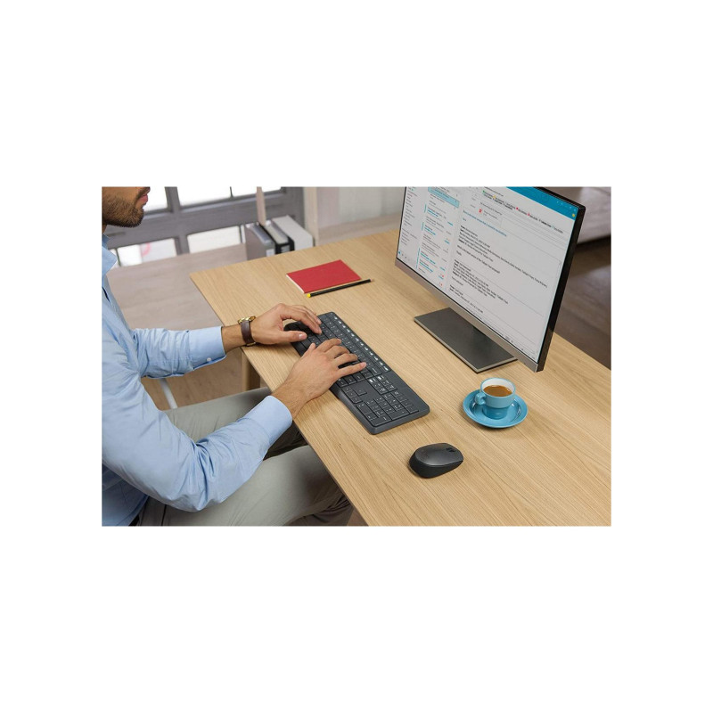 Клавиатура Logitech MK235, черная, LO 920-007931