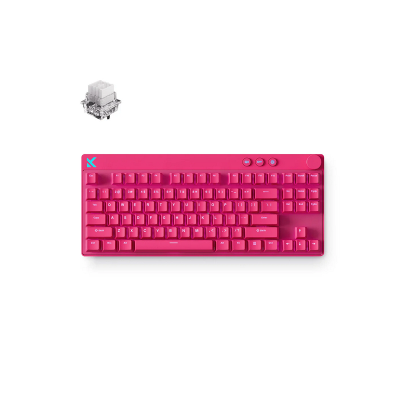 Gaming Keyboard MCHOSE Mix 87 Hall Effect Magnetic Switch, 80% Layout, Mount Tai Magnetic Switch GT, USB, EN, Rose