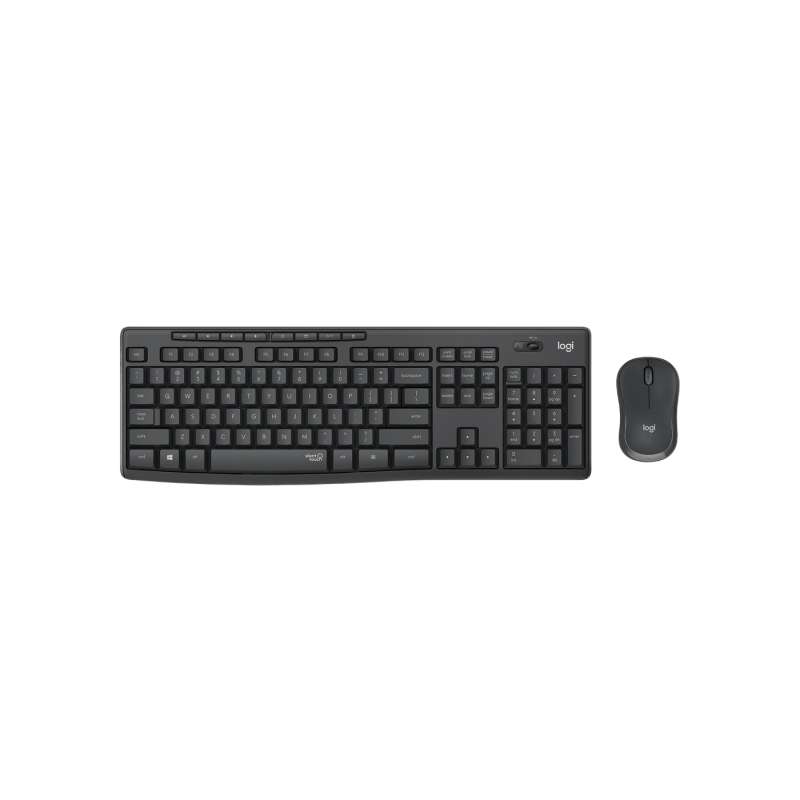 Wireless Keyboard & Mouse Logitech MK295 Silent, Media keys, Spill-resistant, 1000dpi, 3 buttons, 2xAAA/1xAA, 2