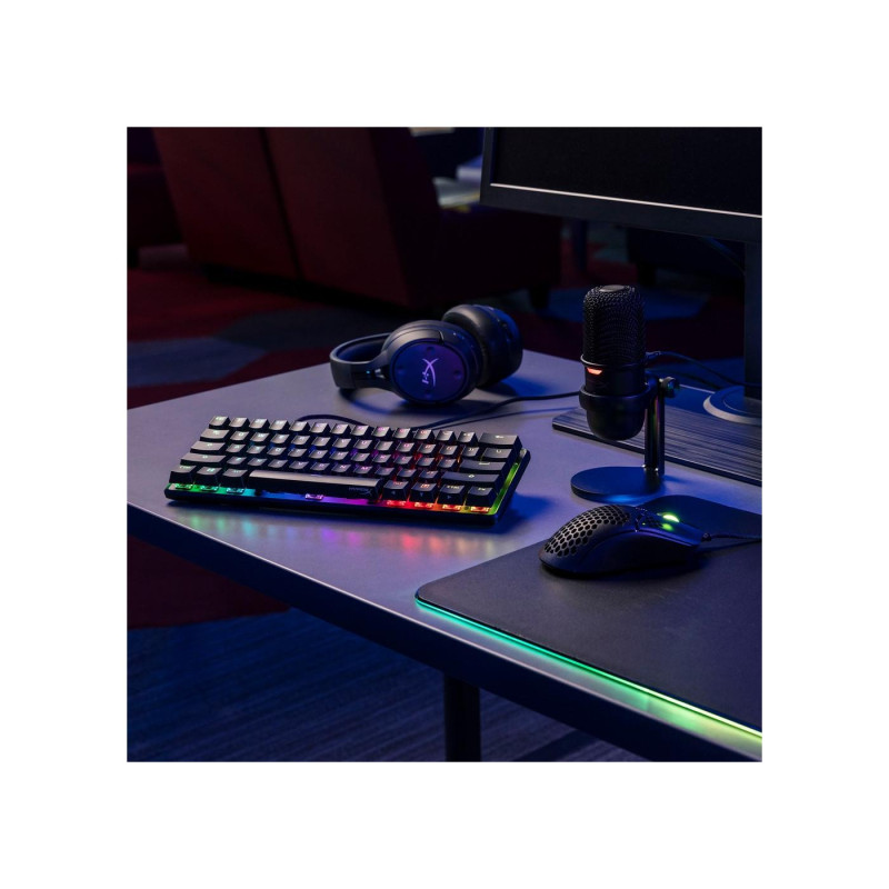 Gaming Keyboard HyperX Alloy Origins 60, Mechanical, TKL, Steel frame, Onboard memory, RGB, USB