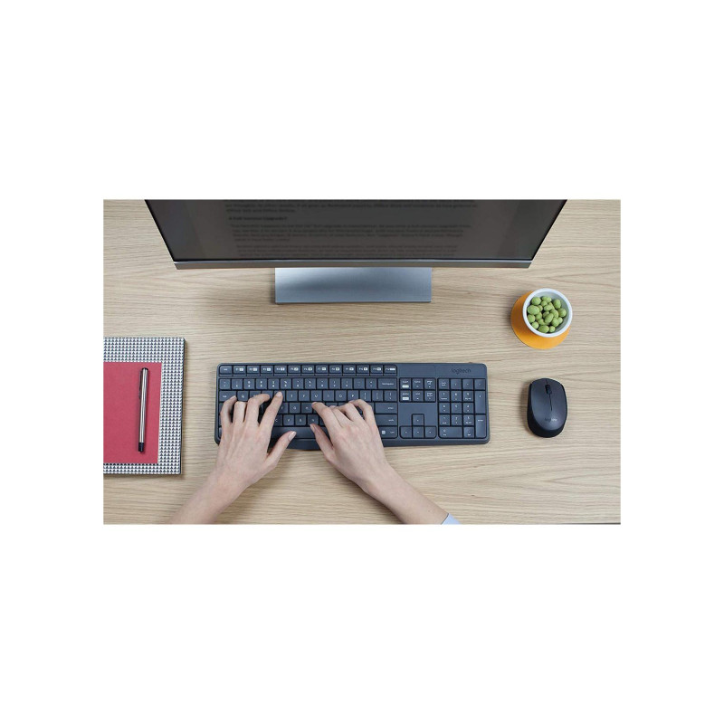 Клавиатура Logitech MK235, черная, LO 920-007931