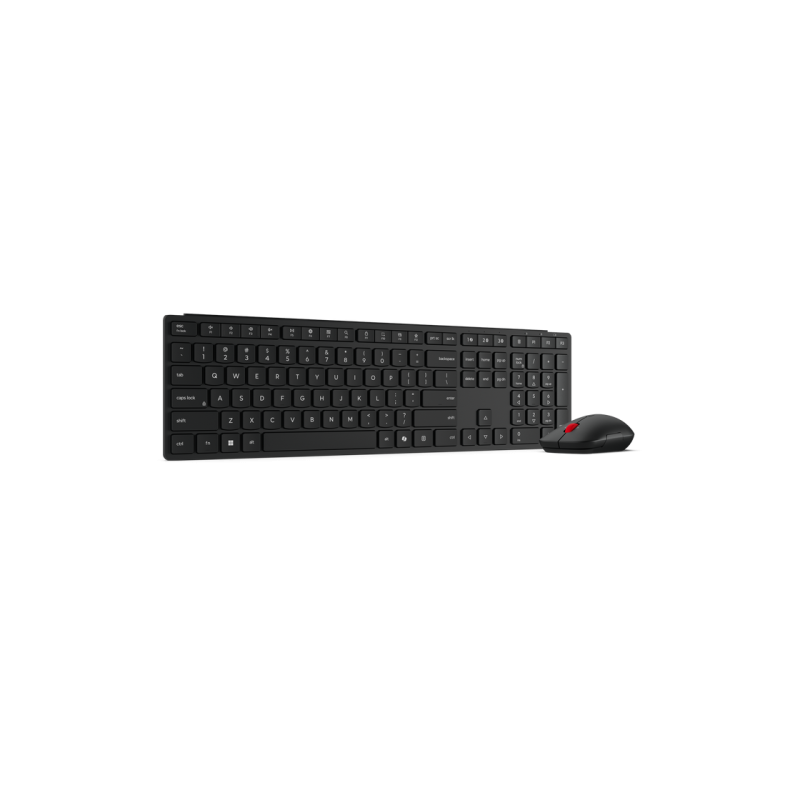 Wireless Keyboard & Mouse Lenovo Pro 6000, 3-zone, Multi-device, Silent, Low-profile, 8-button mouse, up to