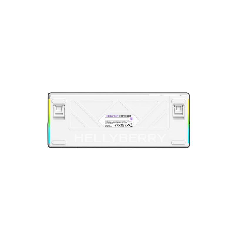 Gaming Keyboard HATOR Hellyberry HK60 Wireless White-Violet