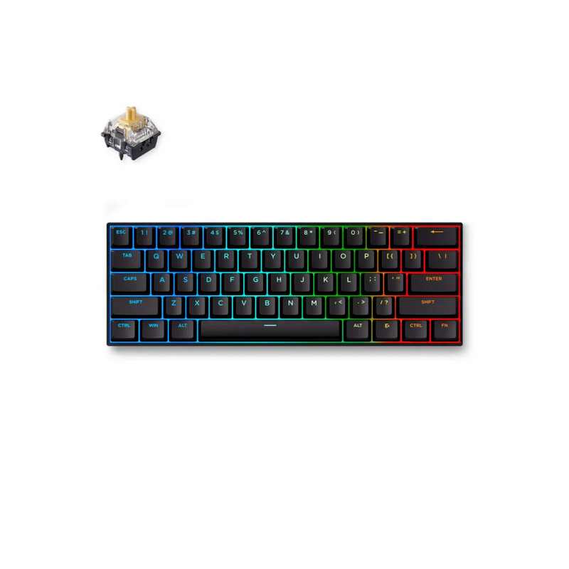 Gaming Keyboard MCHOSE Ace 60 Pro, Mechanical, 60% Layout, KTEK Magnetic SW, PBT, Aluminum, Macro, Onboard Memory,