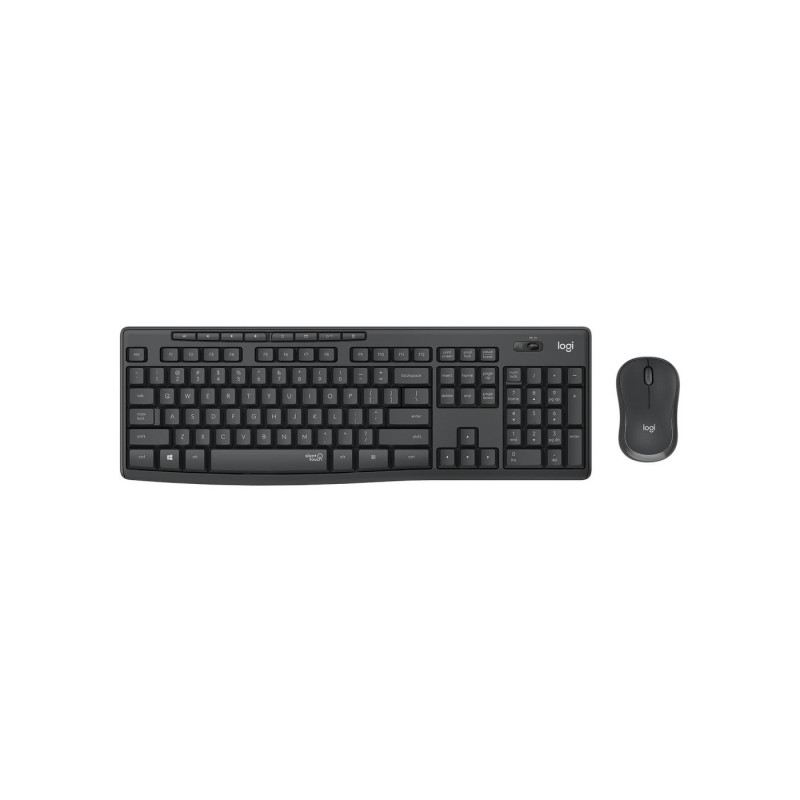 Клавиатура Logitech MK295 Silent, EN/RU, Graphite
