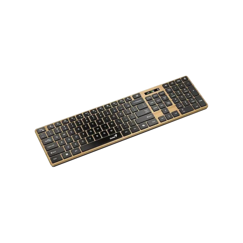 Wireless Keyboard Genius SlimStar 7250BT, Multimedia, 12 Fn Keys, Chocolate keys, Battery indicator, 1xAA, 2.4Ghz+