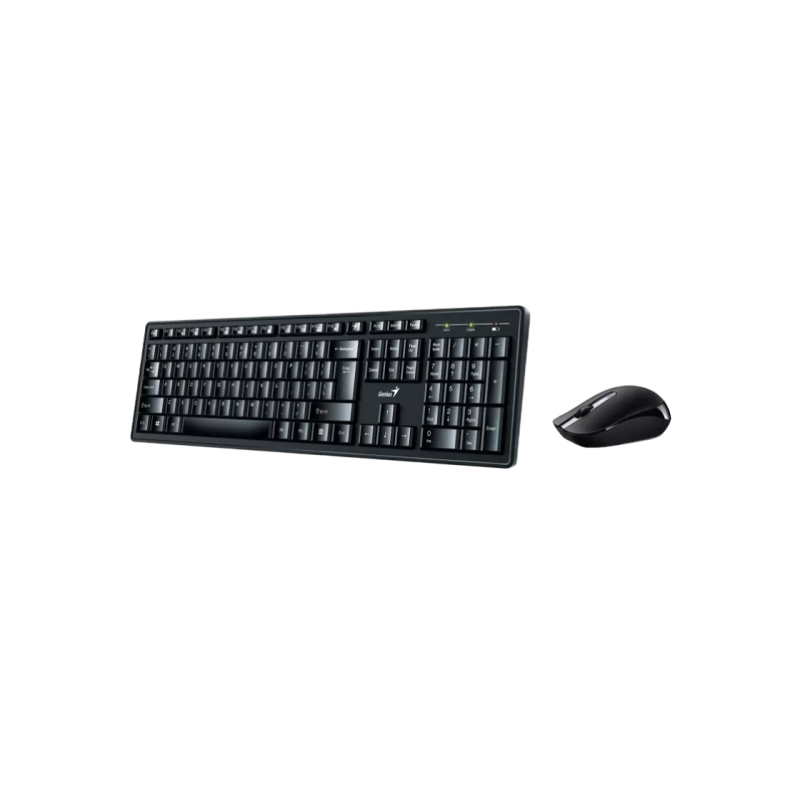 Клавиатура Genius KM-8200, EN/RU, Black/Grey