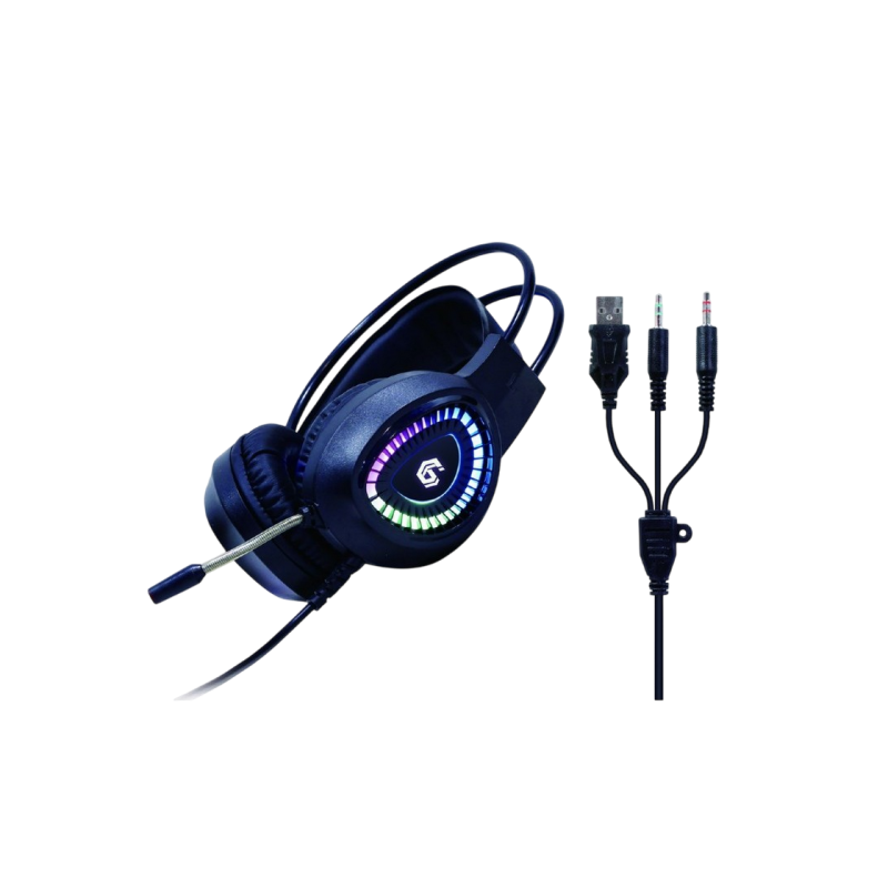 Gaming Keyboard & Mouse & Mouse Pad & Headset Gembird GGS-UMGL4-01, US Layout, USB/3.5mm /US layout