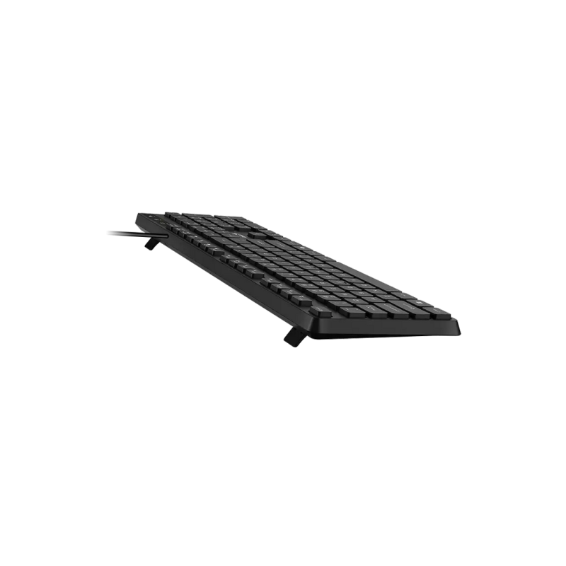 Keyboard Genius KB-117S, Classic, 12 Fn keys, Chocolate low-noise Keycap, Silent , 1.5m, USB, USB-C, EN/RU, Black
