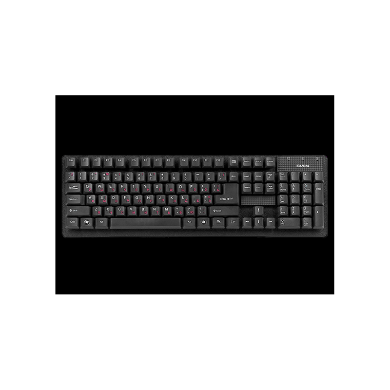 Клавиатура Sven Standard 301, EN/RU, Black