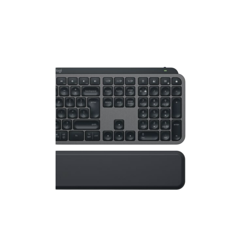 Wireless Keyboard Logitech MX Keys S Plus, Ultra thin, Premium typing, Metal plate, F-keys, Backlight, Palm rest,