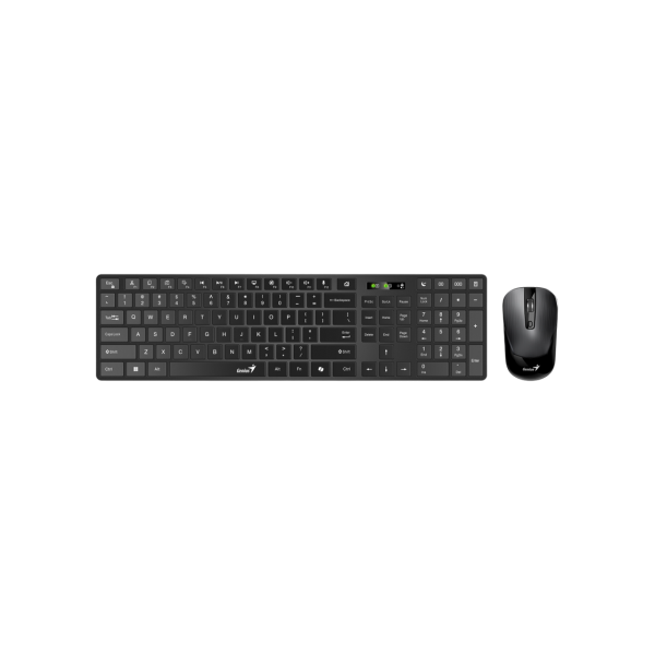 Wireless Keyboard & Mouse Genius SlimStar 8250, Multimedia, Ultra thin, Fn keys, 1200dpi, 3 buttons, 1xAAA/1xAA