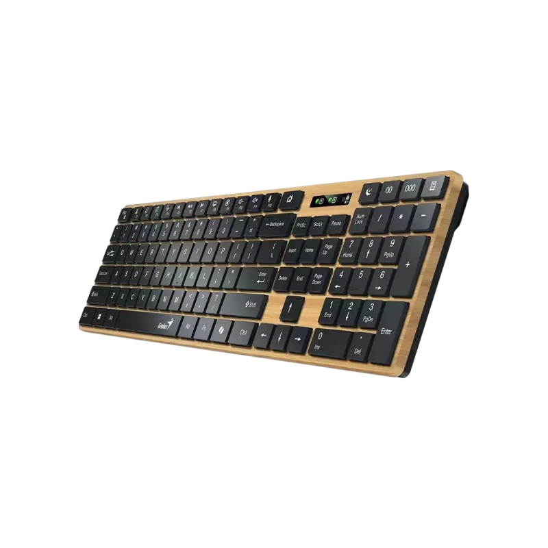 Wireless Keyboard Genius SlimStar 7250BT, Multimedia, 12 Fn Keys, Chocolate keys, Battery indicator, 1xAA, 2.4Ghz+