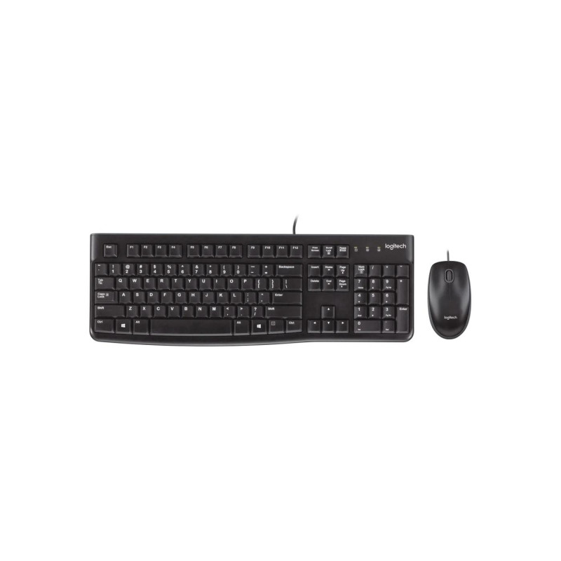 Клавиатура Logitech MK120, EN/RU, Black