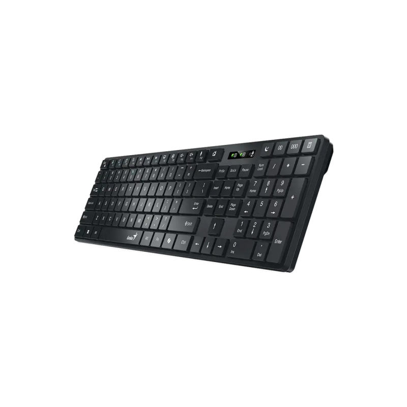 Wireless Keyboard Genius SlimStar 7250BT, Multimedia, 12 Fn Keys, Chocolate keys, Battery indicator, 1xAA, 2.4Ghz+