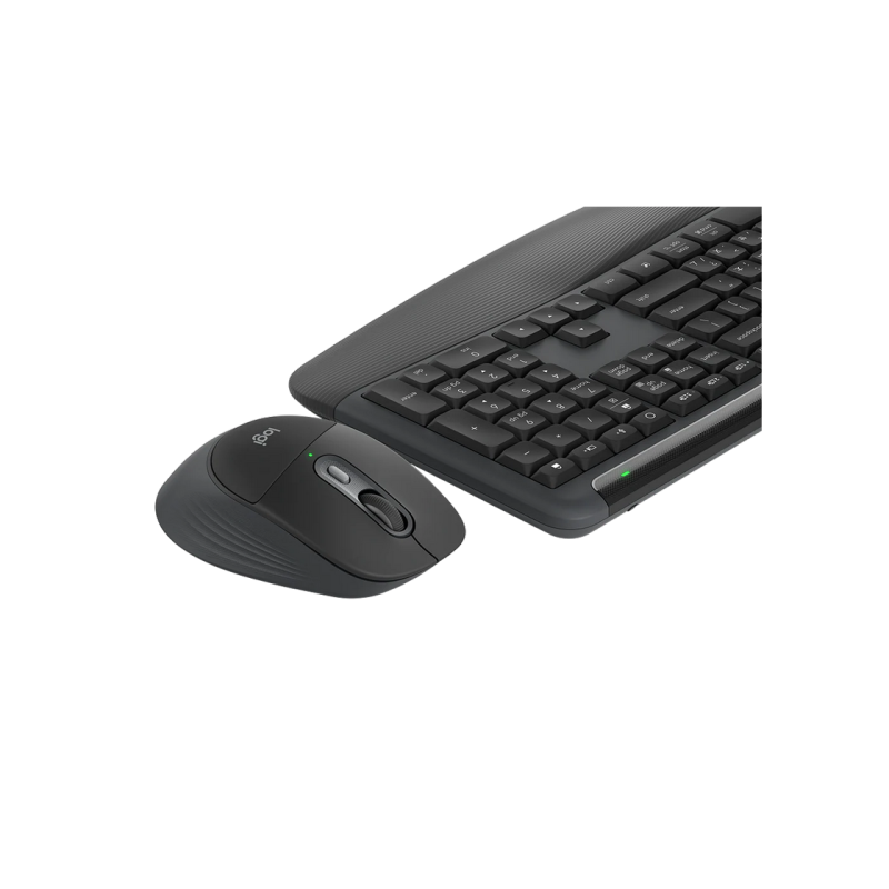 Wireless Keyboard & Mouse Logitech MK880, Signature Comfort Plus, Quiet typing, Concave keys, Palm rest,
