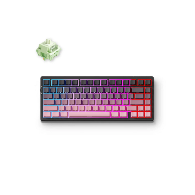 Gaming Wireless Keyboard MCHOSE G75 Pro, Mechanical, 75% Layout, Matcha Latte SW V2, PBT Double Shot, Cherry