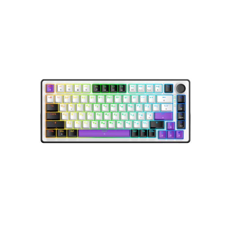 Gaming Keyboard HATOR Hellyberry  HK75  White-Violet