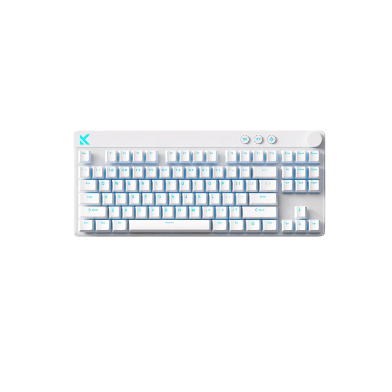 Gaming Keyboard MCHOSE Mix 87 Hall Effect Magnetic Switch, 80% Layout, Mount Tai Magnetic Switch, USB, EN, White