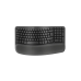 Wireless Keyboard Logitech Wave Keys (B2B), Curved keyframe, Palm rest, Tilt legs, Easy-Switch Keys, Battery 