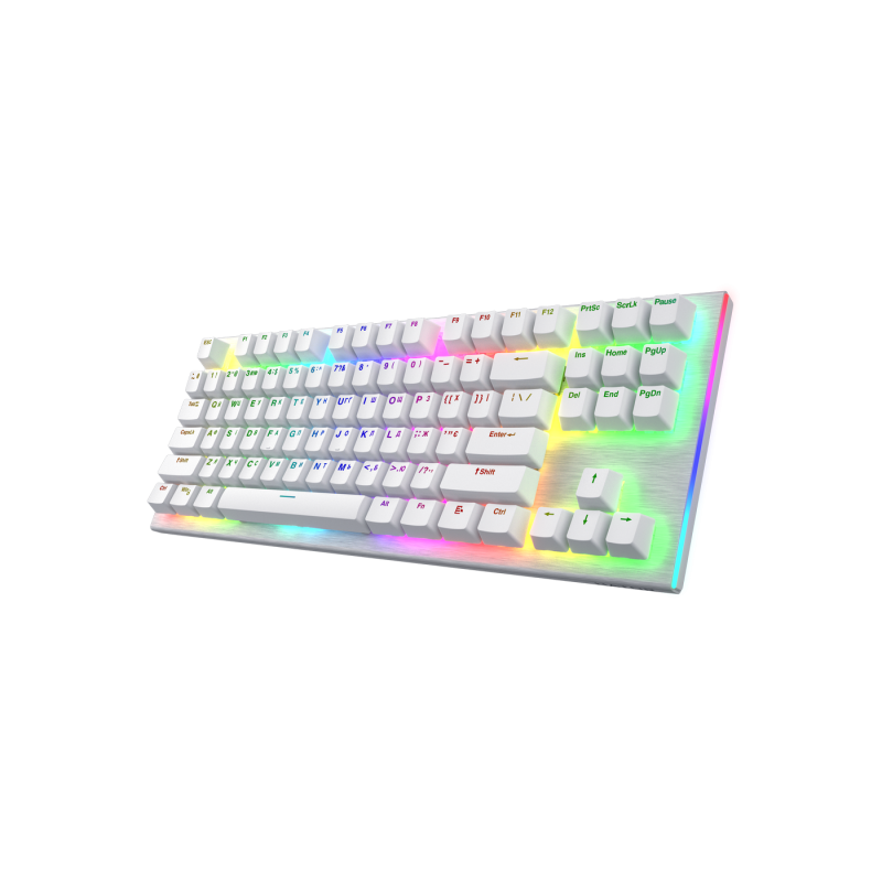 Игровая клавиатура HATOR Gravity X TKL, RGB, 1,8 м, USB, EN/UA, белая