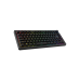 Игровая беспроводная клавиатура HyperX Alloy Rise 75, механическая, форм-фактор 75%, линейный SW, ручка громкости, 80h, RGB, 1,8 м