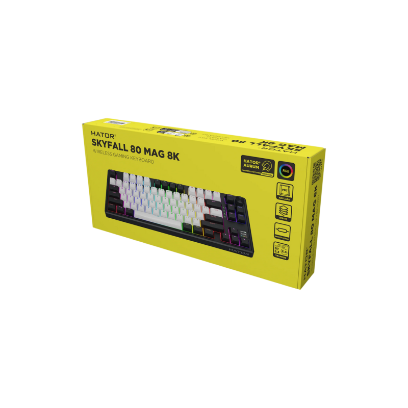 Клавиатура HATOR Skyfall 80 MAG ULTIMA 8K HTK3880EU, White-Black