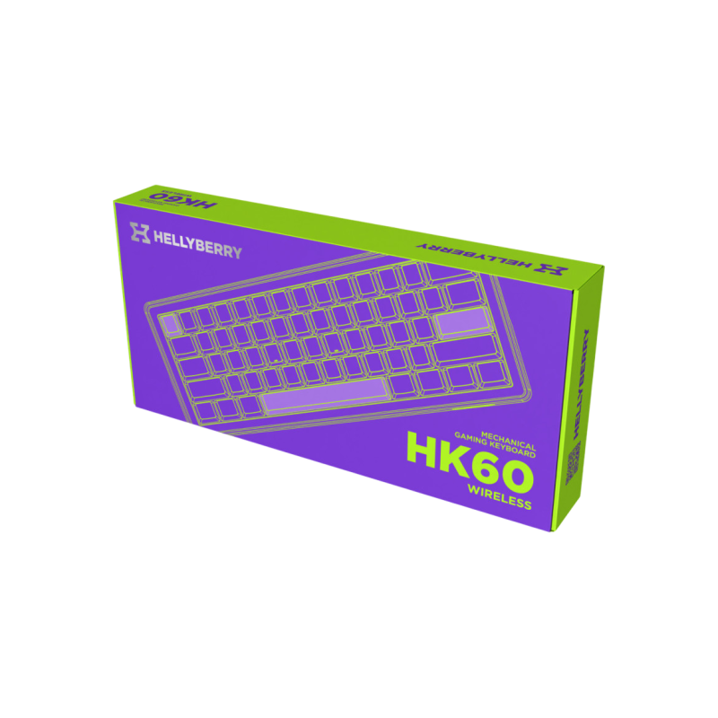 Gaming Keyboard HATOR Hellyberry HK60 Wireless White-Violet